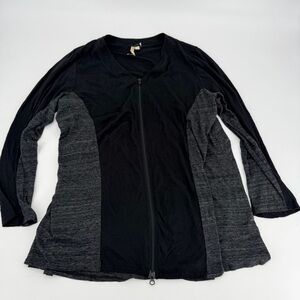 Comfy USA Lagenlook Zip Lightweight Long Cardigan Top XL